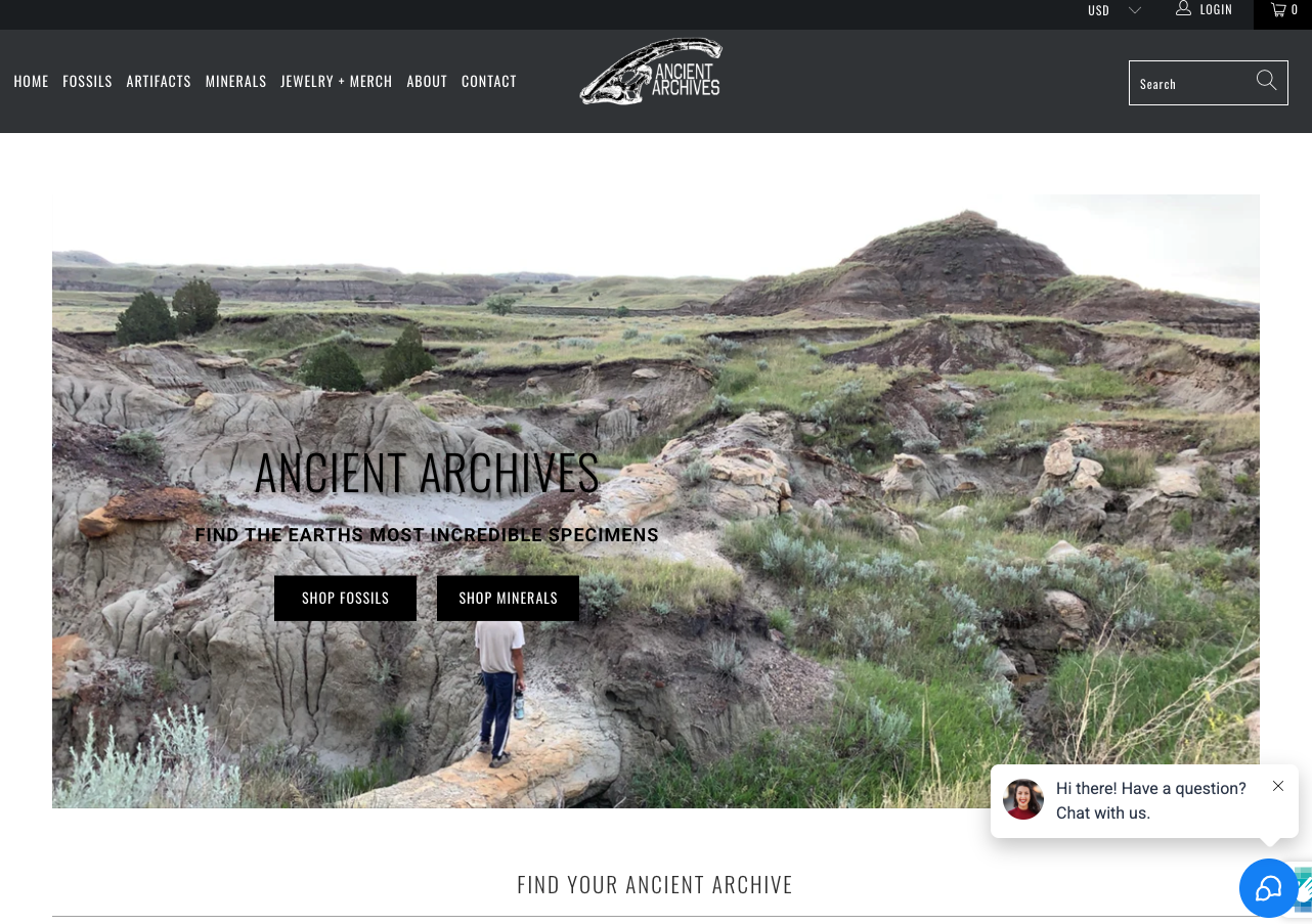 Ancient Archives old homepage - Turbo Portland theme
