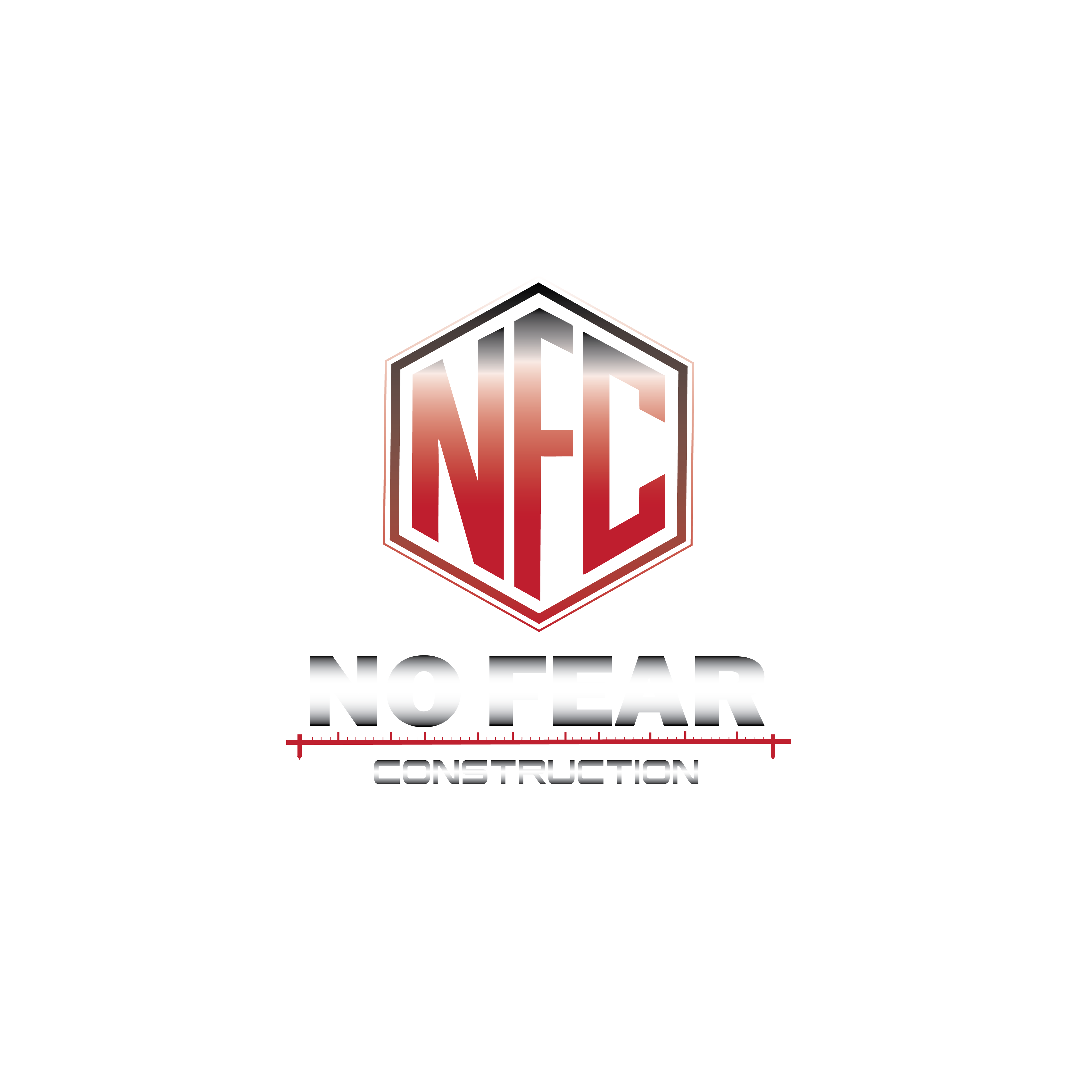 No Fear Construction logo and identity